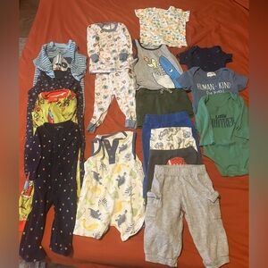 Baby Boys’ 6-9 Months Mixed Brands Clothing Lot